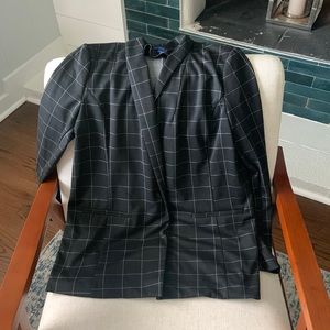 Black Patterned Blazer